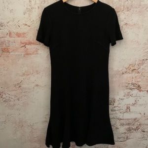 St. John Wool Blend Black Floral Sheath Dress🤍